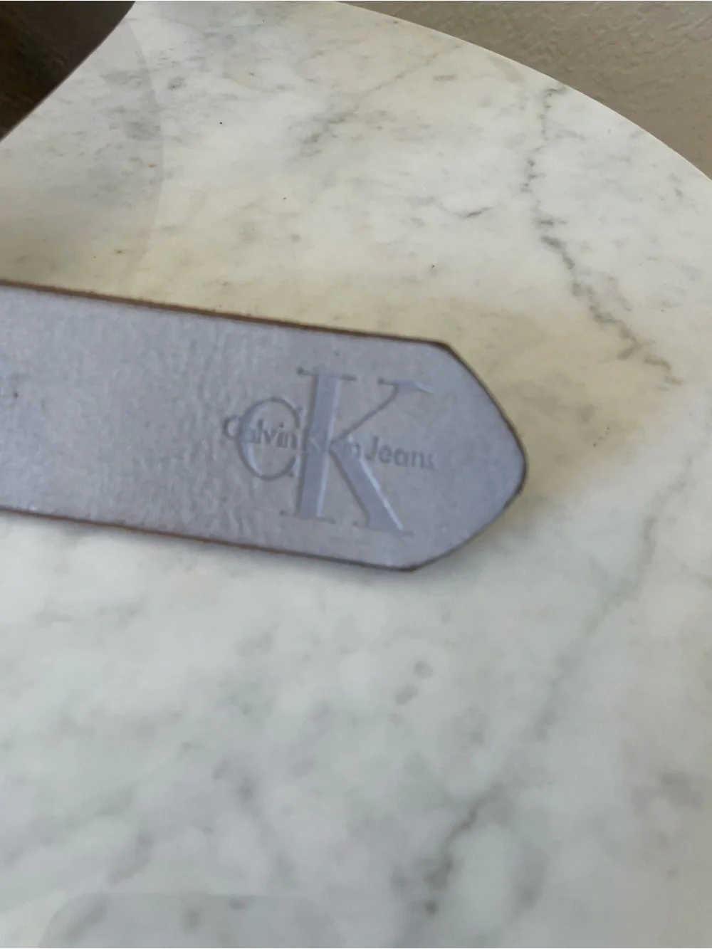 Vintage Late 90's Calvin Klein Jeans Ombre Leather Belt Oil Tanned Belt